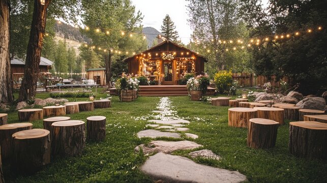 d&eacute;coration de mariage pour un &eacute;v&egrave;nement 