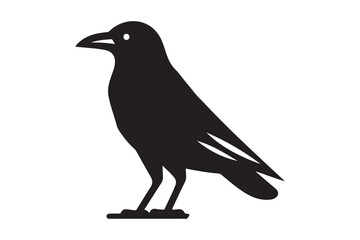 Crow vector silhouette artwork 