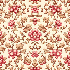 seamless pattern with flowers