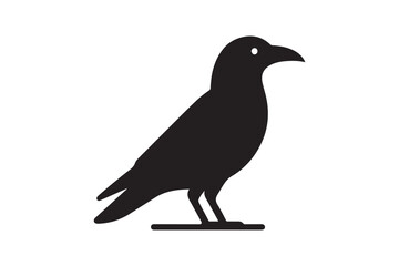 Crow vector silhouette artwork 