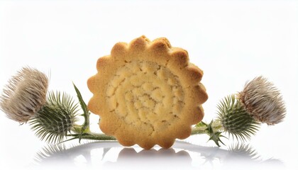 "Beautifully Shaped Shortbread Thistle Cookie"