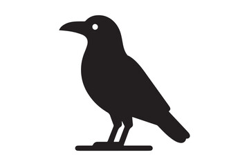 Crow vector silhouette artwork 