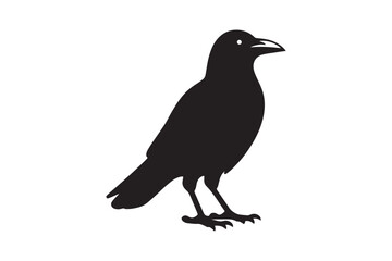 Crow vector silhouette artwork 