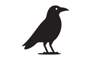 Crow vector silhouette artwork 