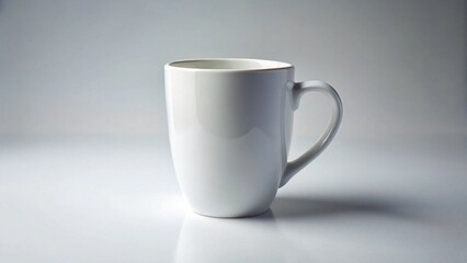 Obraz premium White ceramic mug isolated on empty background 