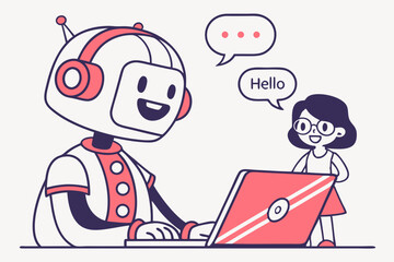 smart talking cartoon robot 