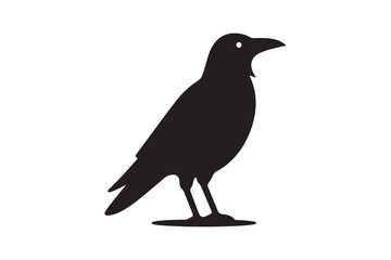 Crow vector silhouette artwork 