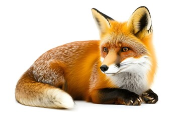 Obraz premium Red Fox: Majestic Creature, Wild Beauty, Stunning Fur, Agile Movement, Keen Senses, Nature's Artistry