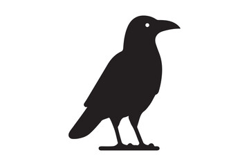 Crow vector silhouette artwork 
