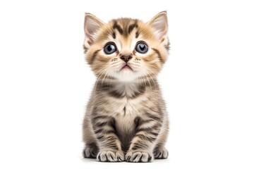 Obraz premium Adorable Kitten: Soft Fur, Big Eyes, Cute Paws