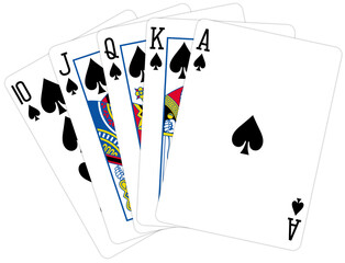 Royal Flush Playing Cards