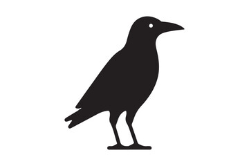 Crow vector silhouette artwork 