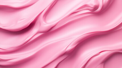 Fototapeta premium Pink Cream Swirls Smooth Texture Background