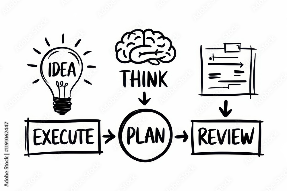 Poster a simple visual guide to the project management process