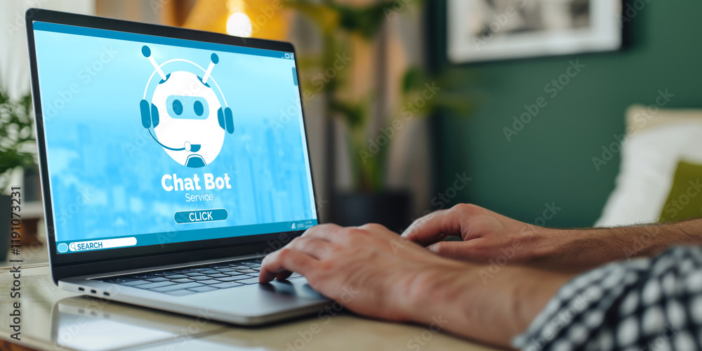 Poster chatbot software application for brisk online business that automatically reply to customer question
