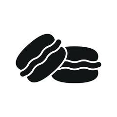 Macaron food icon with a vibrant and playful look, perfect for capturing attention in candy, party, or lifestyle-related projects