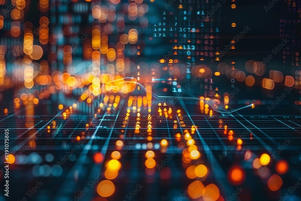 Aufkleber business analyst creating kpi reports for digital transformation and data management systems