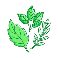 fresh herbs vector icon, fresh herbs vector illustration - simple illustration of fresh herbs, perfect for logos and icons fresh herbs