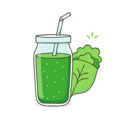 green smoothie vector icon, green smoothie vector illustration - simple illustration of green smoothie, perfect for logos and iconsgreen smoothie 