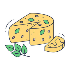 vegan cheese vector icon, vegan cheese vector illustration - simple illustration of vegan cheese, perfect for logos and iconsvegan cheese 