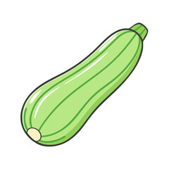 zucchini vector icon, zucchini vector illustration - simple illustration of zucchini, perfect for logos and iconszucchini 