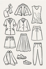 A Collection Of Stylish Womens Clothing And Footwear Designs