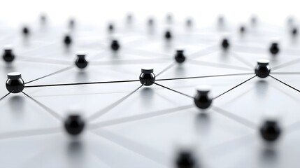 Radiating data pathways amidst an interconnected network of central nodes representing the complex flow of information and digital connections within a technological infrastructure or system