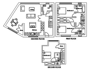 2d floor plan	Blueprint  3D illustration Sketch
