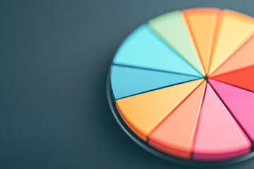 Fototapeta premium Colorful sticky notes in an office a creative inspiration still life from above