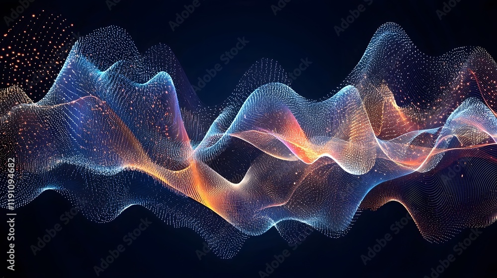 Poster dynamic representation of data streams traveling through a complex interconnected digital network th