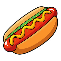 hot dog illustration