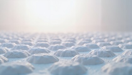 Obraz premium Abstract texture of uneven surface in soft focus, light blue, futuristic design representation
