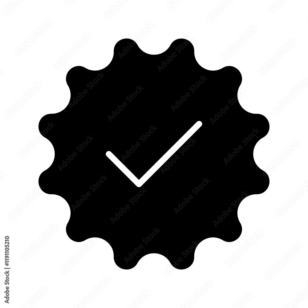 Poster check mark icon symbols vector. symbol for website computer and mobile vector