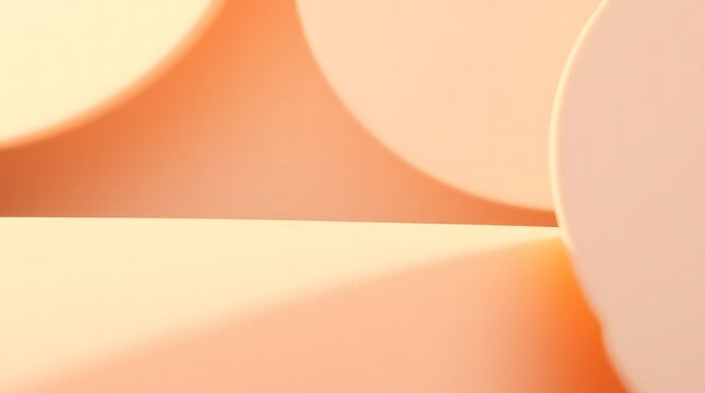 A tight close-up shot of abstract backgrounds with minimal elements modern flat design warm golden hour light simple two-dimensional shapes detailed focus soft light