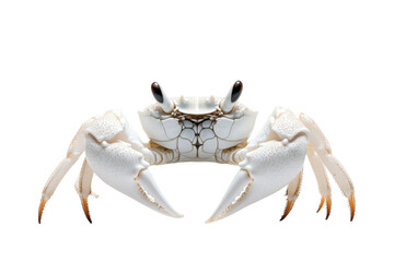 Close-Up of a White Crab with Claws