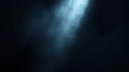 Abstract background with minimal elements volumetric lighting eerie creepy atmosphere dark tones unsettling details visible light beams through dust or fog