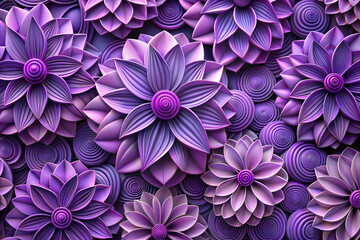 abstract background with purple pink flowers