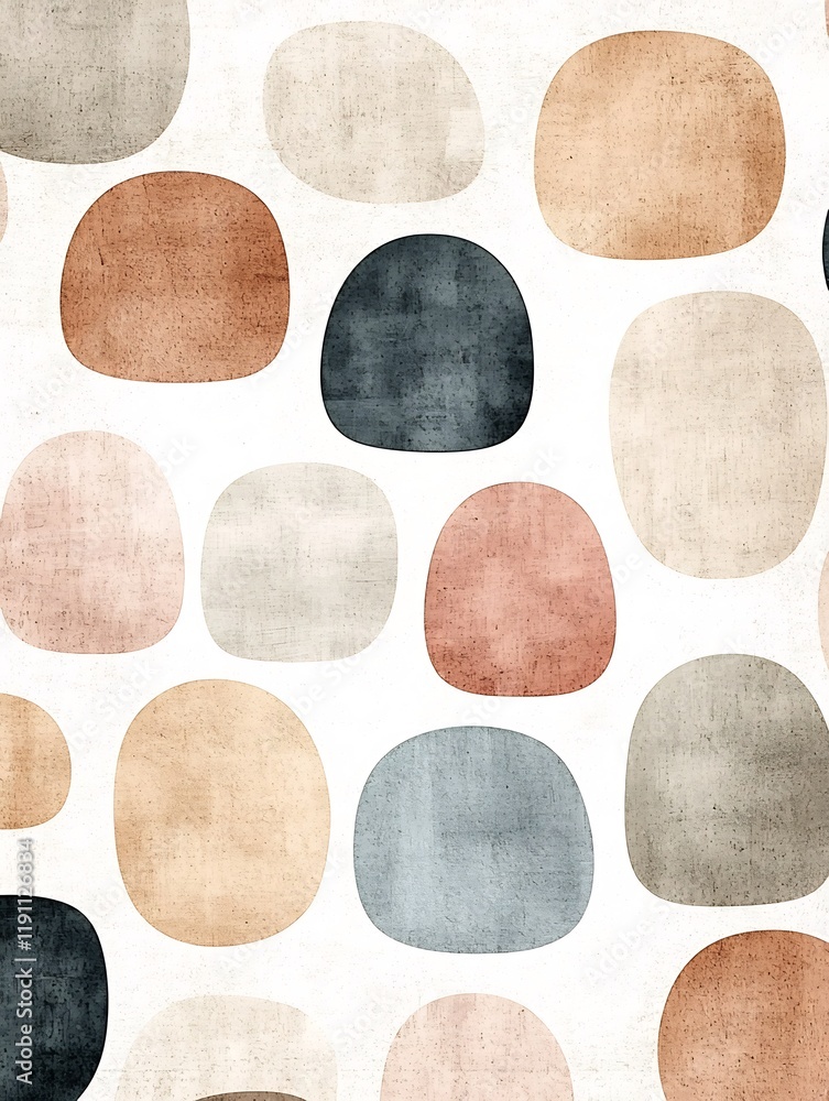 Poster soft and soothing organic abstract minimal textured pattern design in muted pastel colors fluid and 