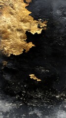 Obraz premium Abstract gold and black texture