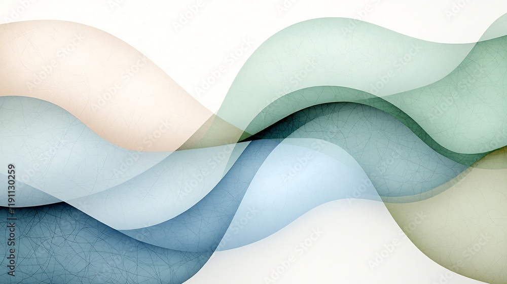 Poster elegant abstract wallpaper featuring a captivating display of interlacing curving lines in a tranqui