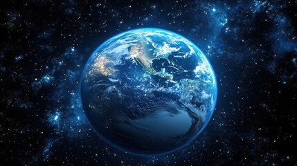 A stunning view of Earth from space.