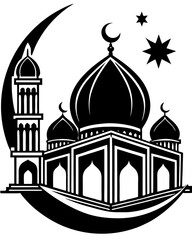 taj mahal vector illustration