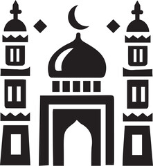 ramadan icon, mosque, vector, , architecture, icon, building, travel, illustration, silhouette, symbol, mosque, city, tower, religion, set, design, monument, landmark, tourism, i