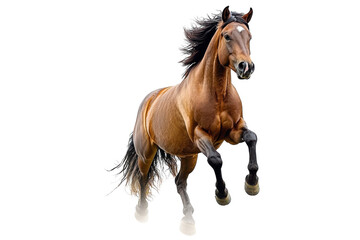 Freedom in Motion: A Wild Stallion in Action