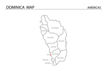 Dominica Map Outline