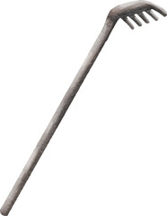 clip art set watercolor illustration of a sunny spring summer outdoor gardening day activity