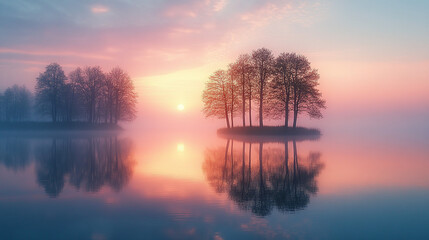 Naklejka premium spring, sunrise, sunset, twilight, sky, clouds, natural scenery,landscapes