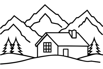 house in the mountains