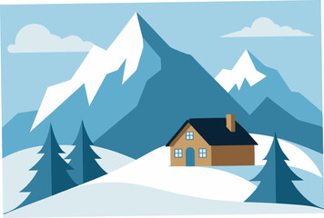 house in the mountains