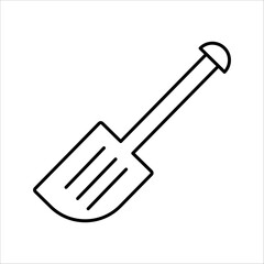 Spatula icon isolated on white background.